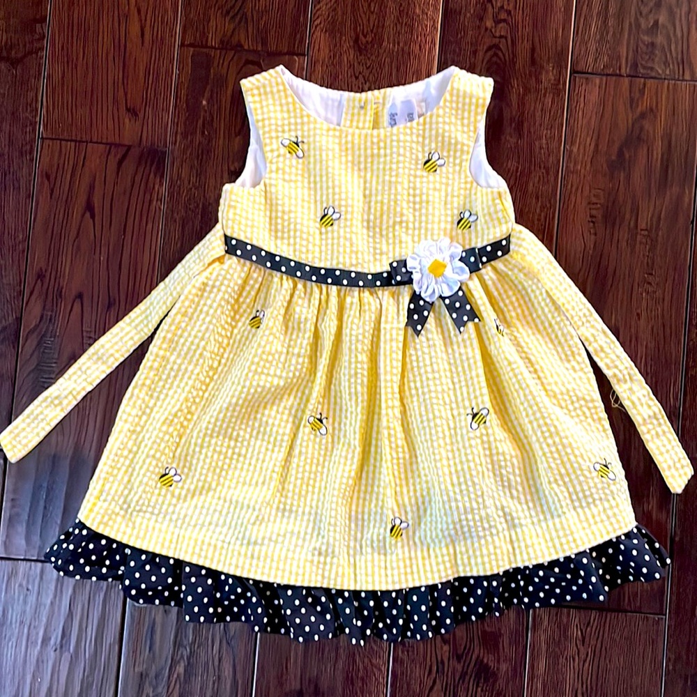 Bumble bee Toddler dress 3T